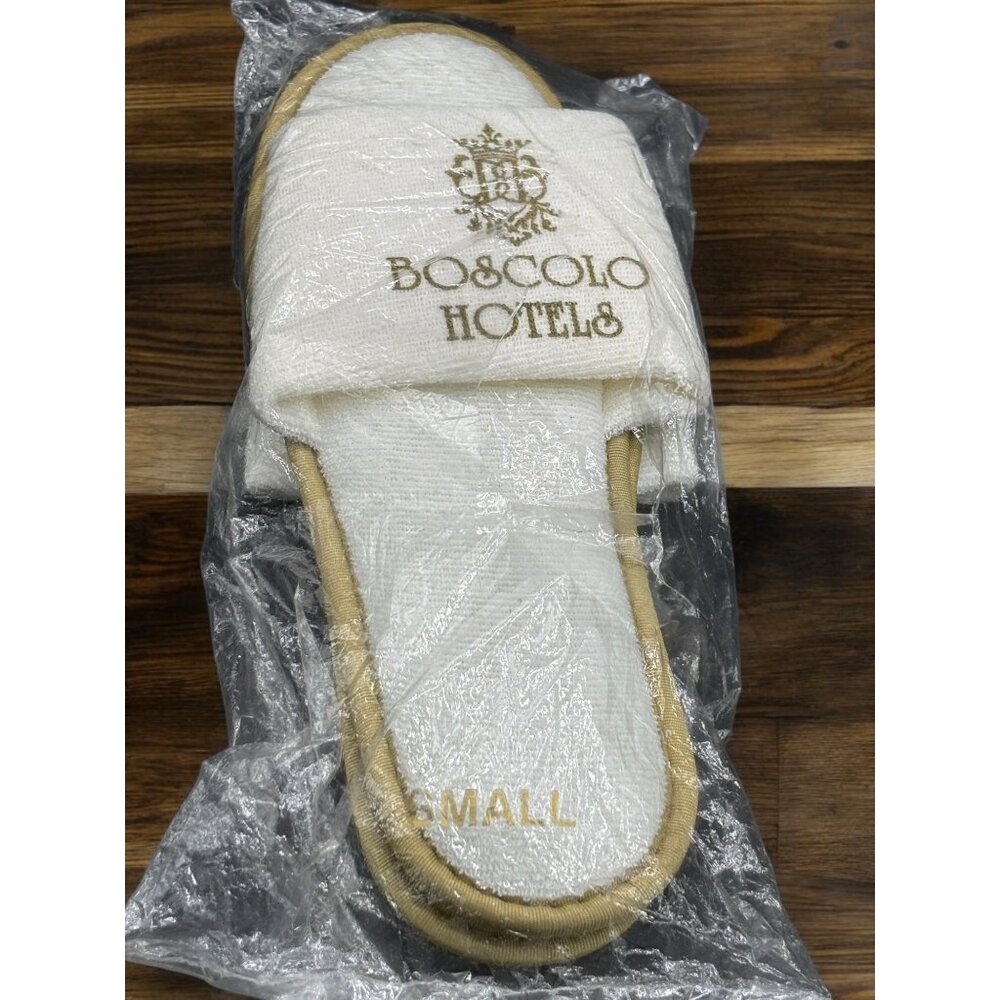 Boscolo Hotels Size Small Slide on Slippers New Italy